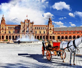 spain sevilla beautiful plaza